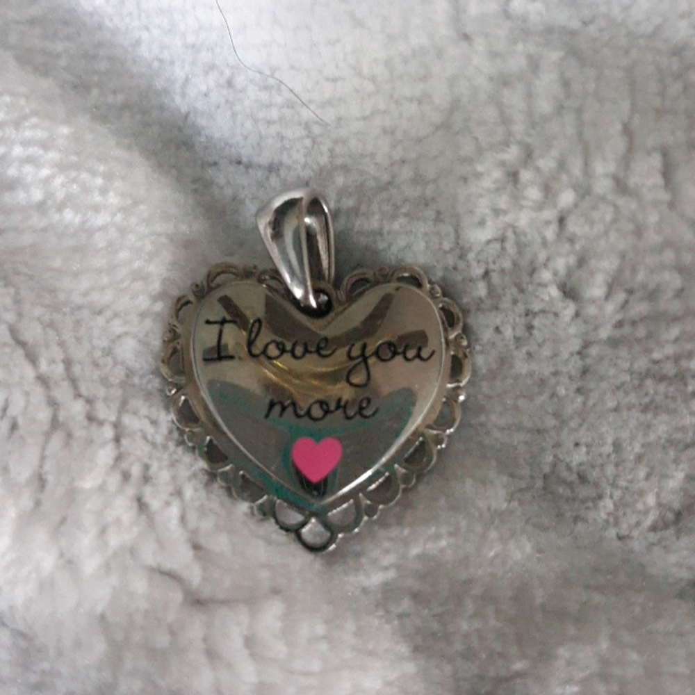 Stainless steel heart pendant